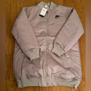 Nike Air Therma-FIT Women's Size L Synthetic Fill Bomber Jacket Long Coat